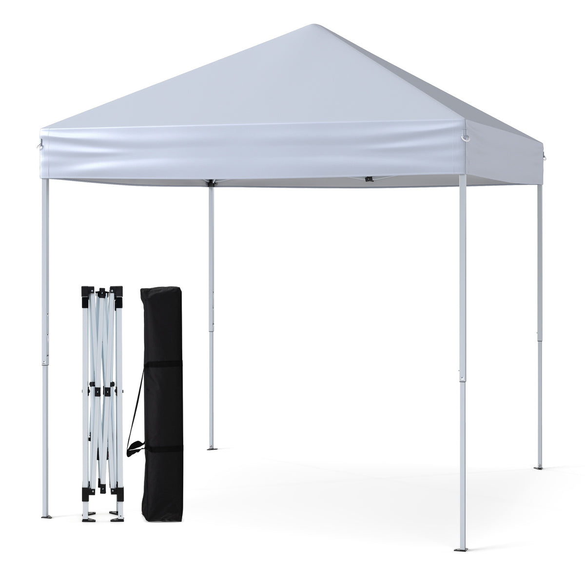 2x2m Pop-Up Pavilion, Waterproof, UV 50+, White