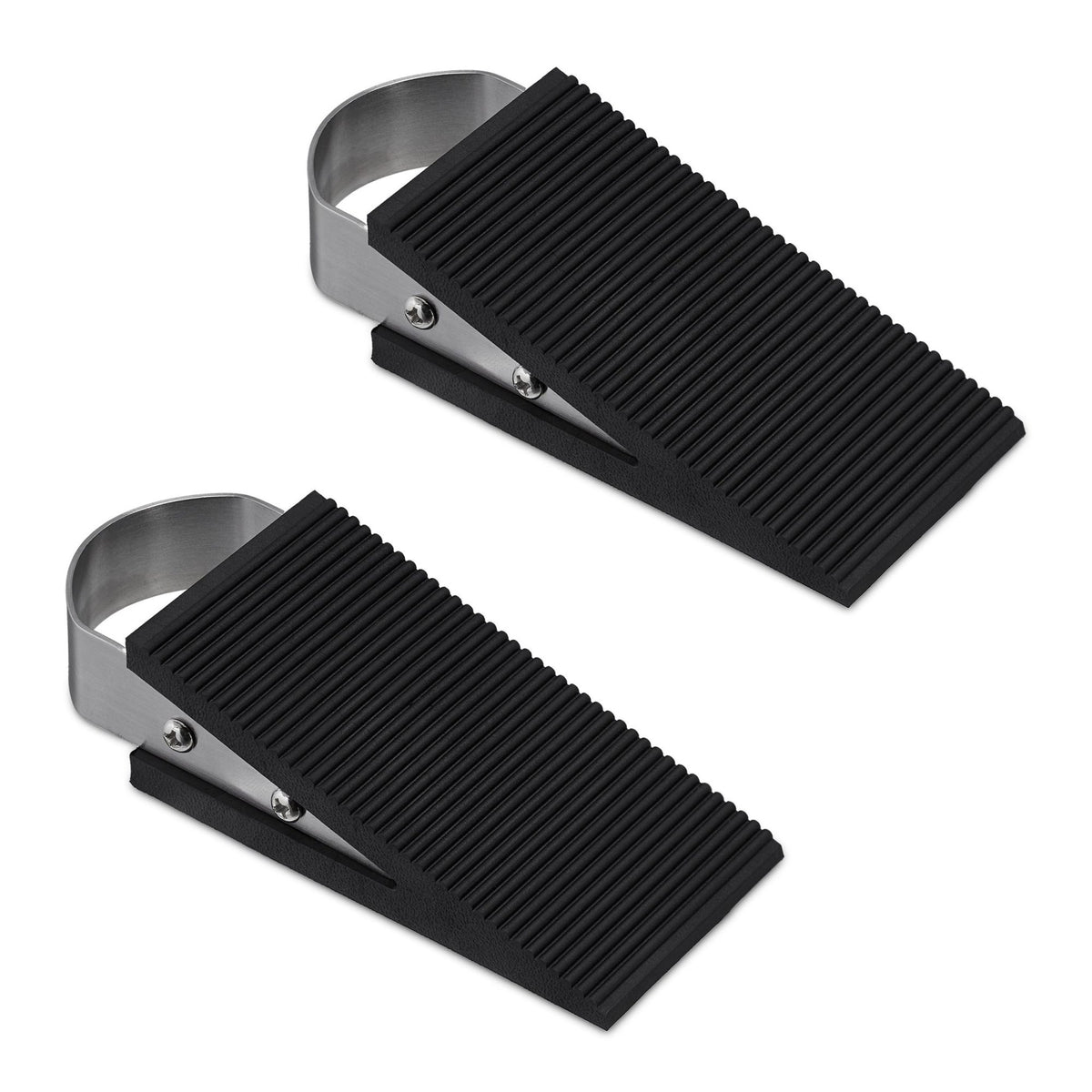 2x Rubber Door Stop Wedges