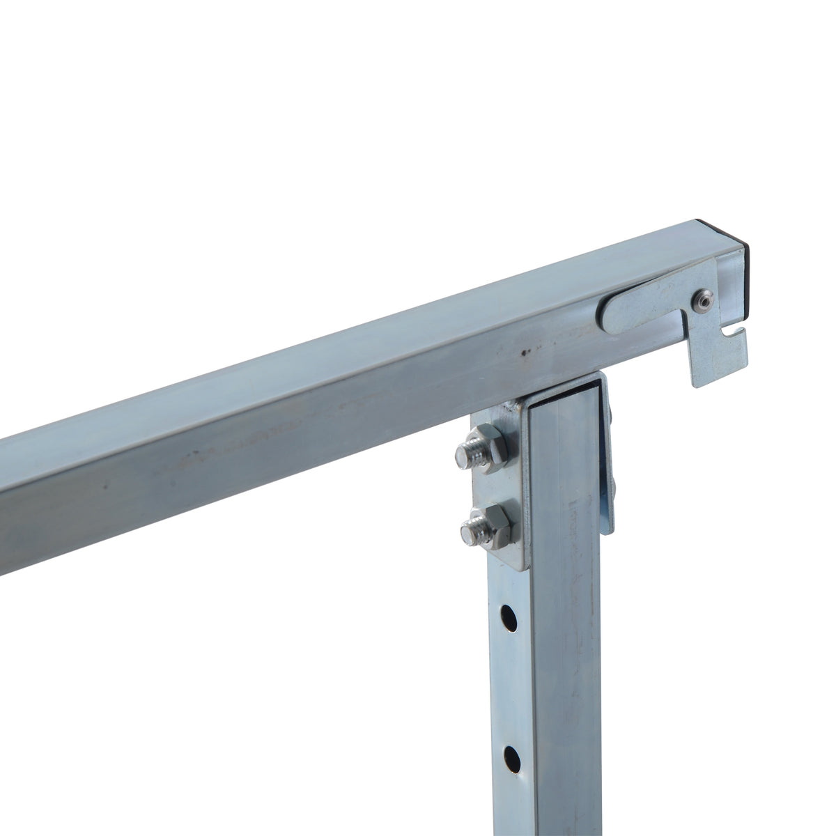 2 x scaffolding trestle, folding trestle, height adjustable up to 200 kg, made of steel, black, 68 x 58 x 80-130 cm for construction work and DIY enthusiasts