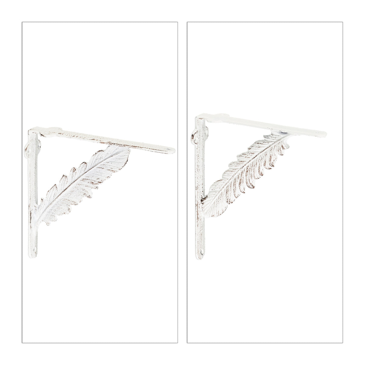 2x shelf bracket in cast iron with spring