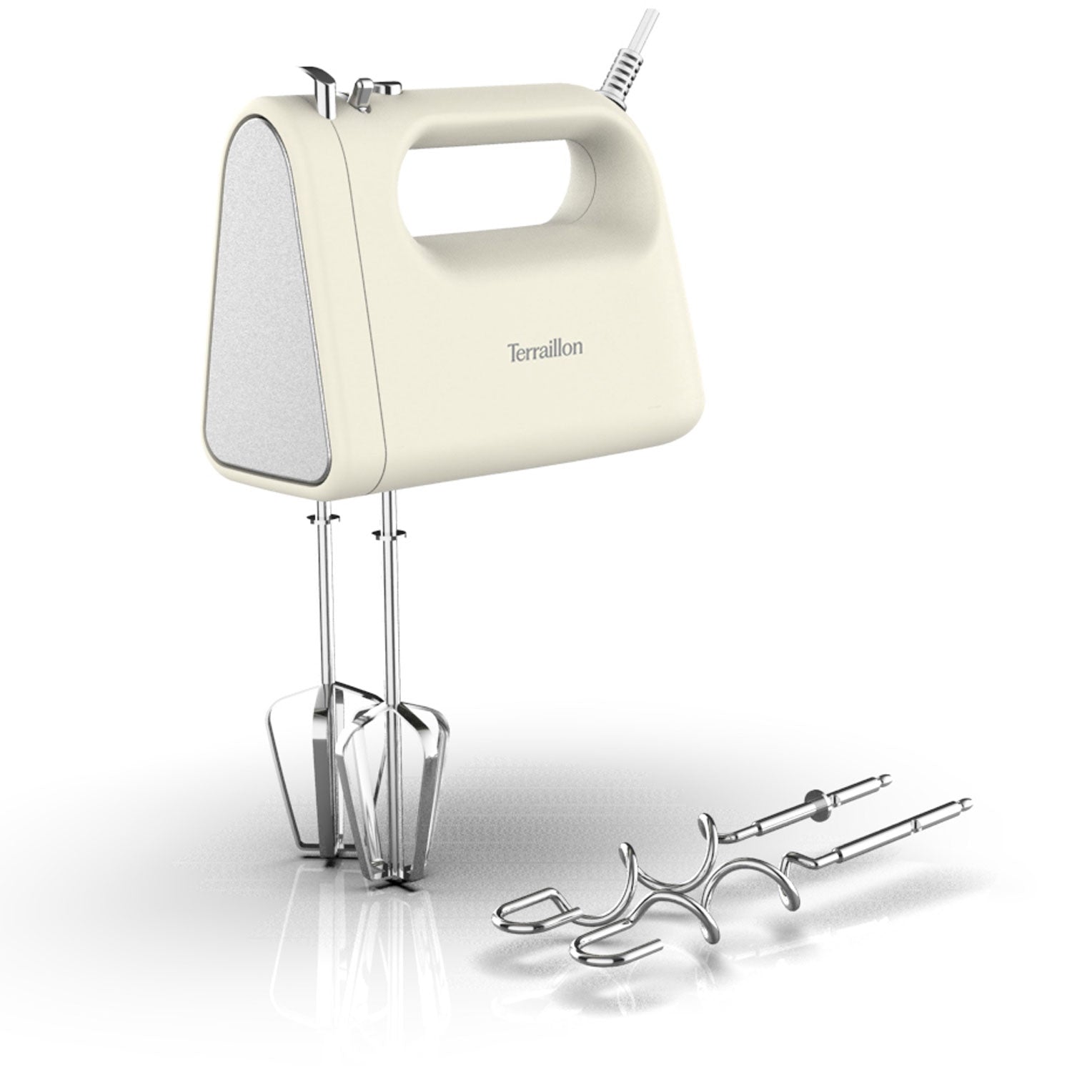 300W Electric Mixer, 5 Speeds + Turbo, Stainless Steel