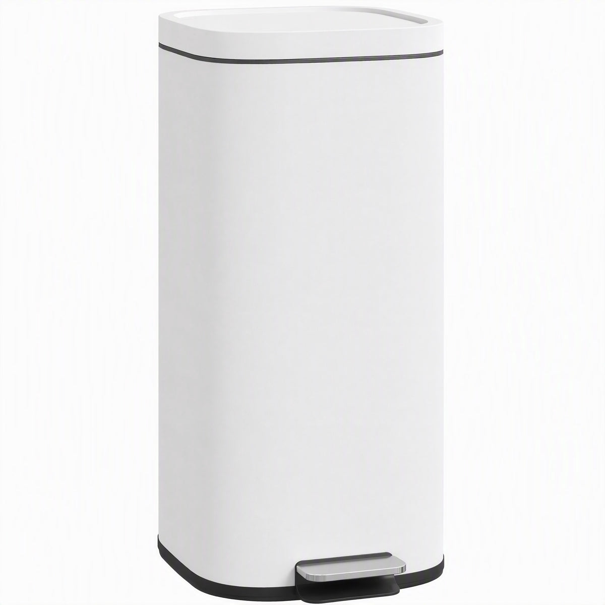 30L Metal Kitchen Bin with Soft-Close Lid & Pedal