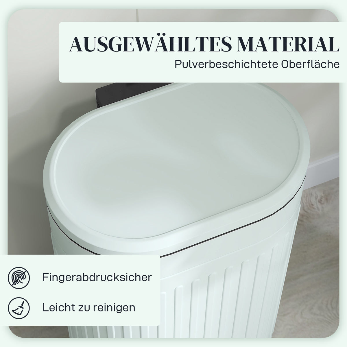 30L Metal Pedal Bin, Soft-Close, Removable Inner Bucket