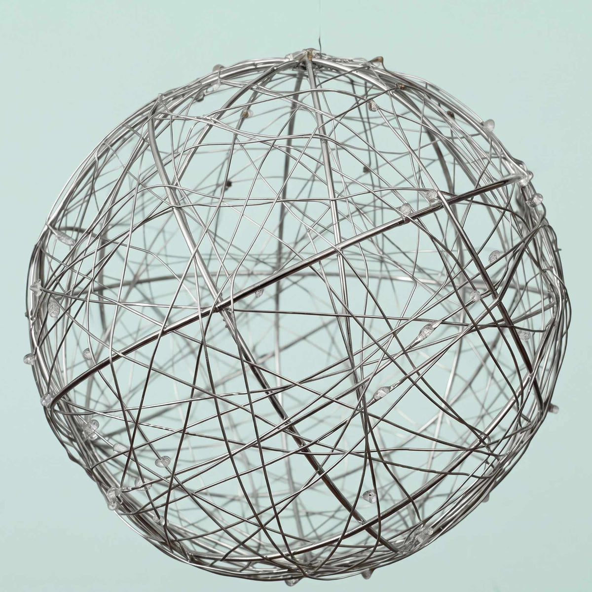 30 cm Silver LED Decor Orb – Indoor Light Ball