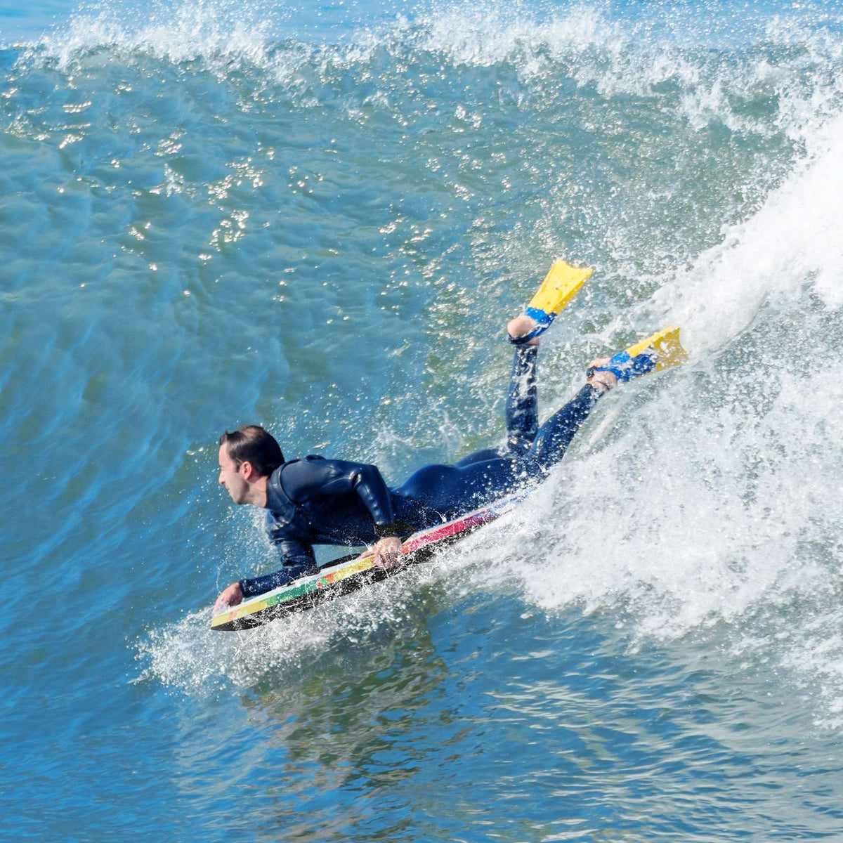 33–41 Inch Bodyboard with EPS Core, Wrist Leash
