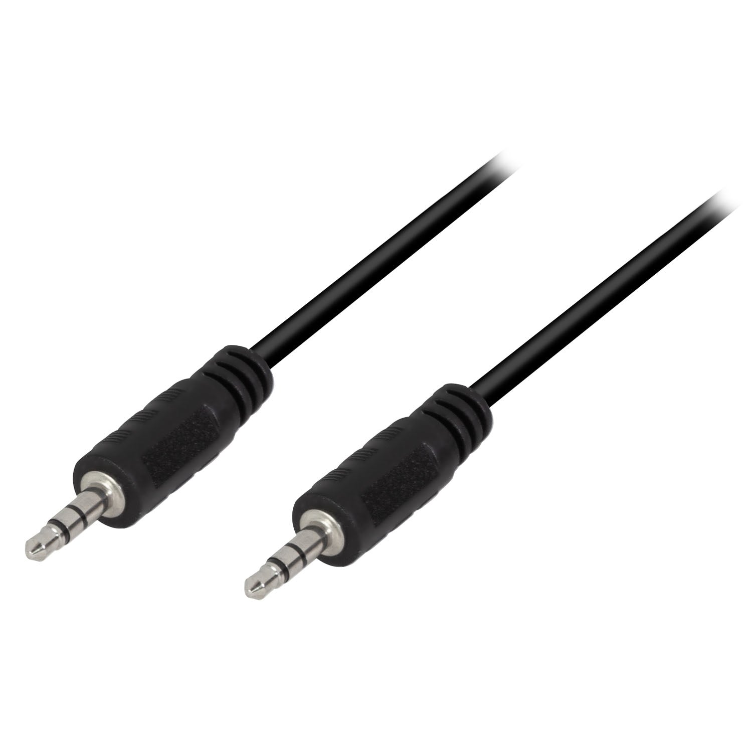 3.5mm Male to Male Stereo Audio Cable, 0.2m, Black