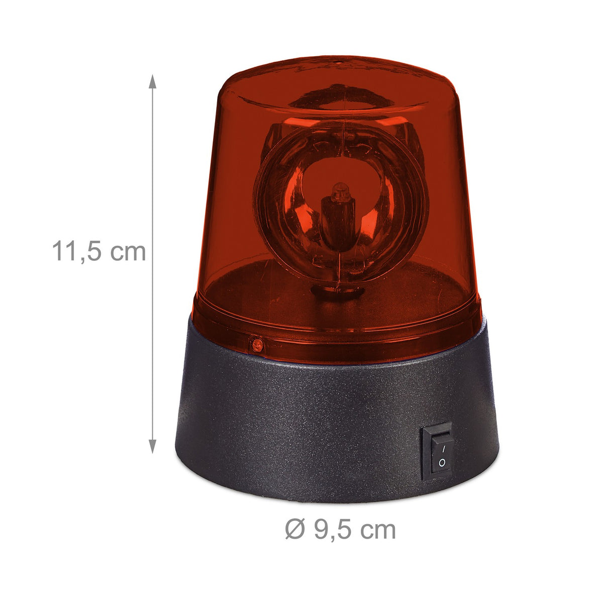 360° Rotating LED Party Lights, Red & Blue, Set of 2