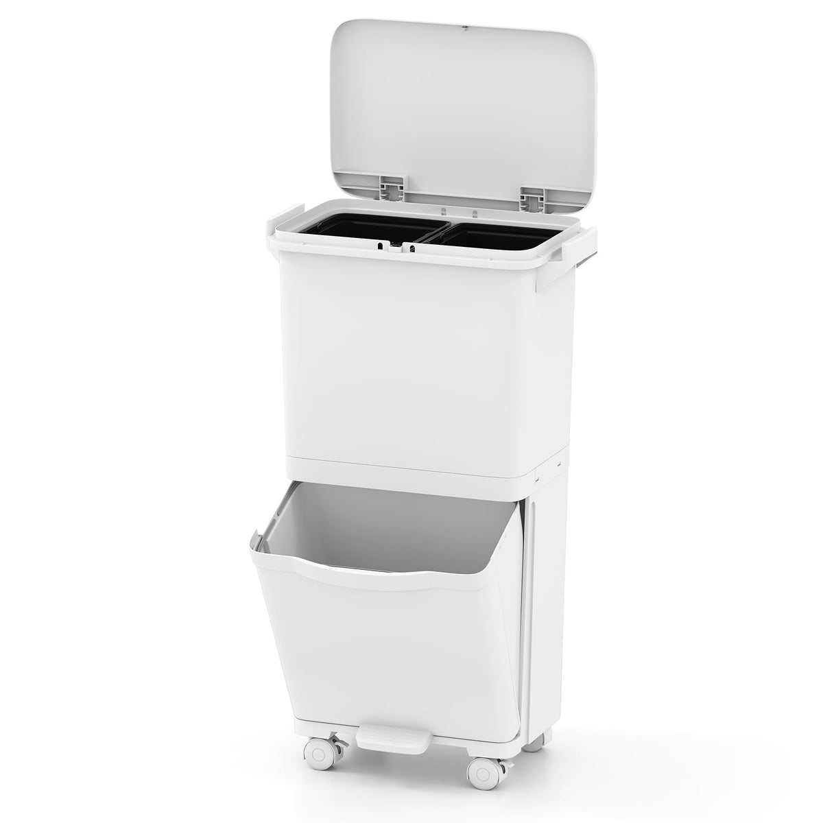 36L Trash Bin with 2 Removable Bins & Pedal