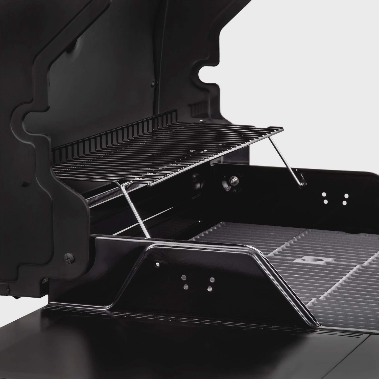 3-Burner Gas Grill with Cast Iron Grates and Thermometer