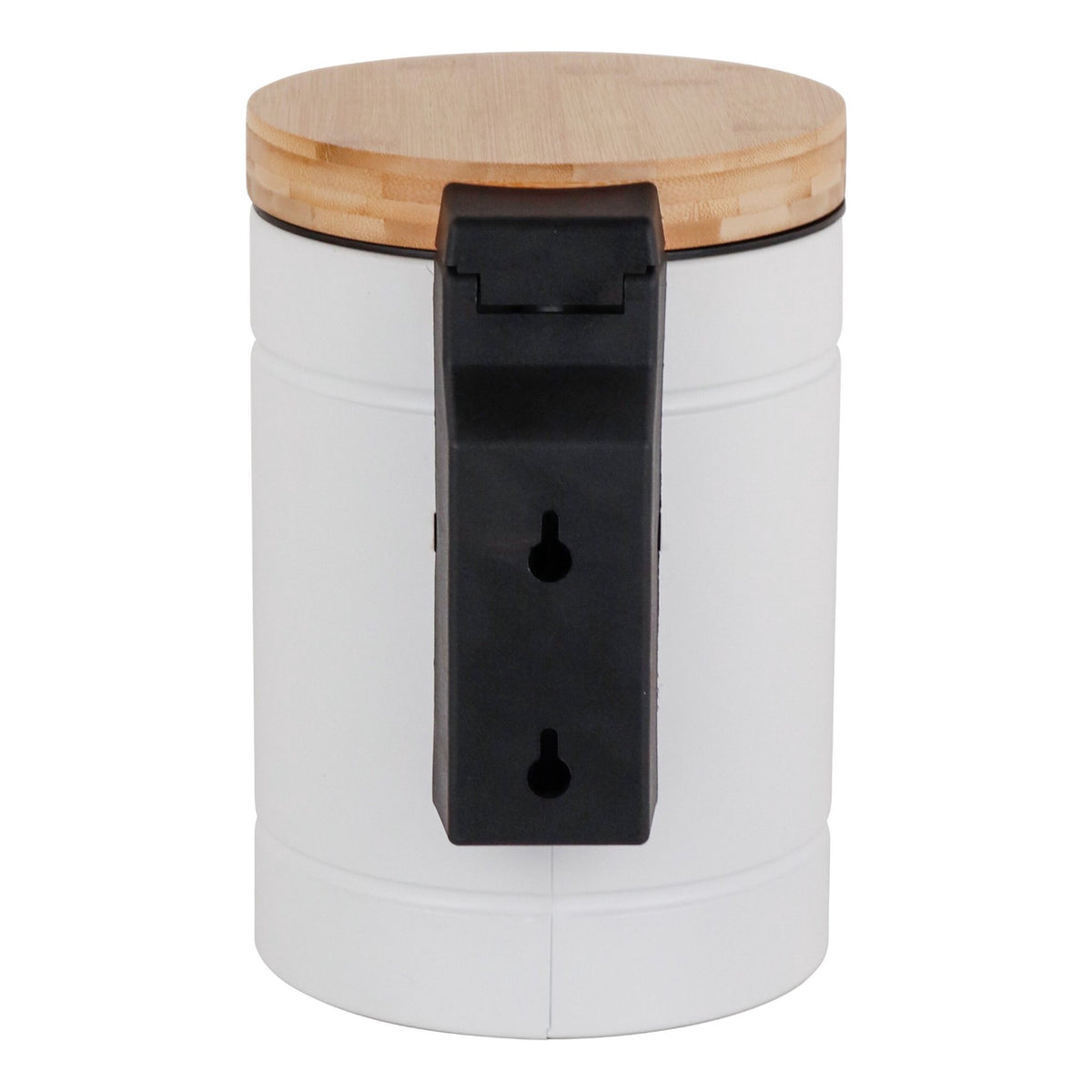 3L Wall-Mounted Cosmetic Bin with Bamboo Lid