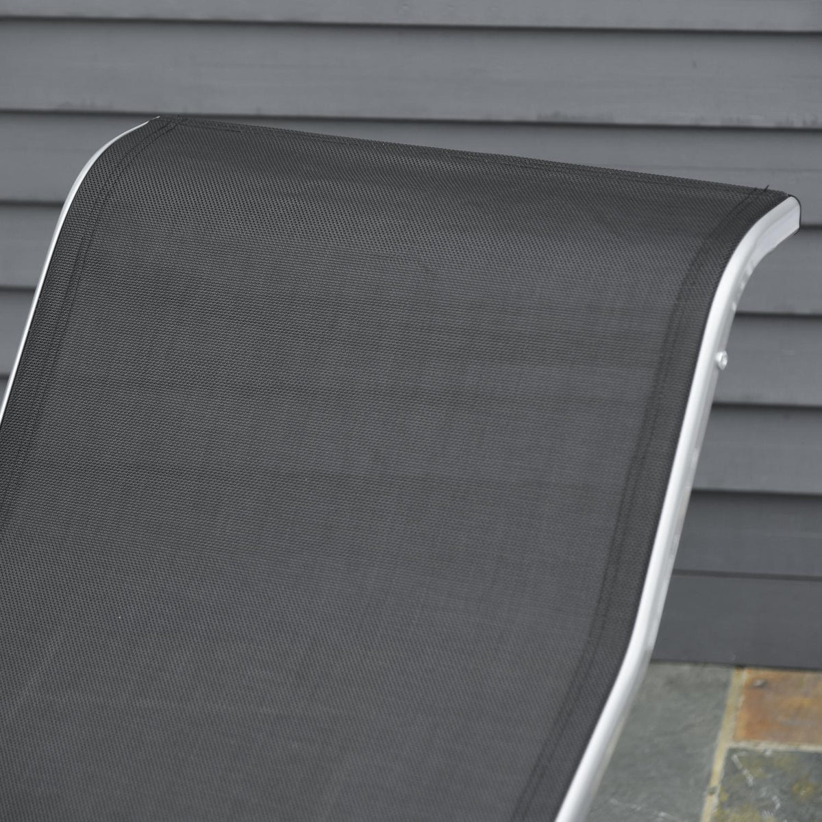 3 Pcs. Garden Lounger With Table Garden Set Garden Seating Group Garden Table Set Metal Mesh Black 2 X Armchairs 1 X Table