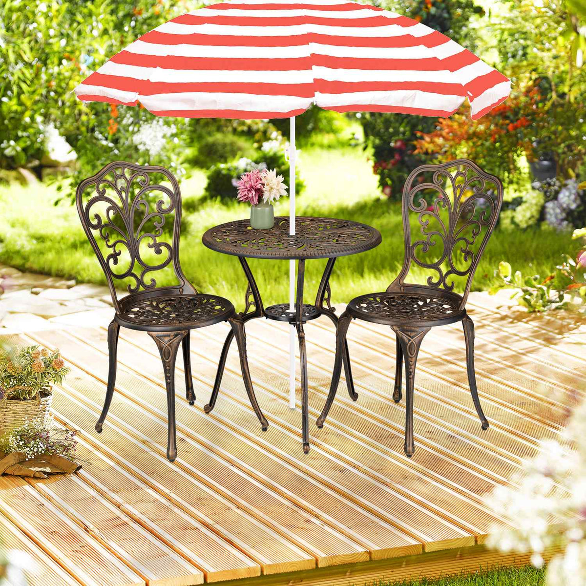 3-Piece Antique Design Garden Bistro Set