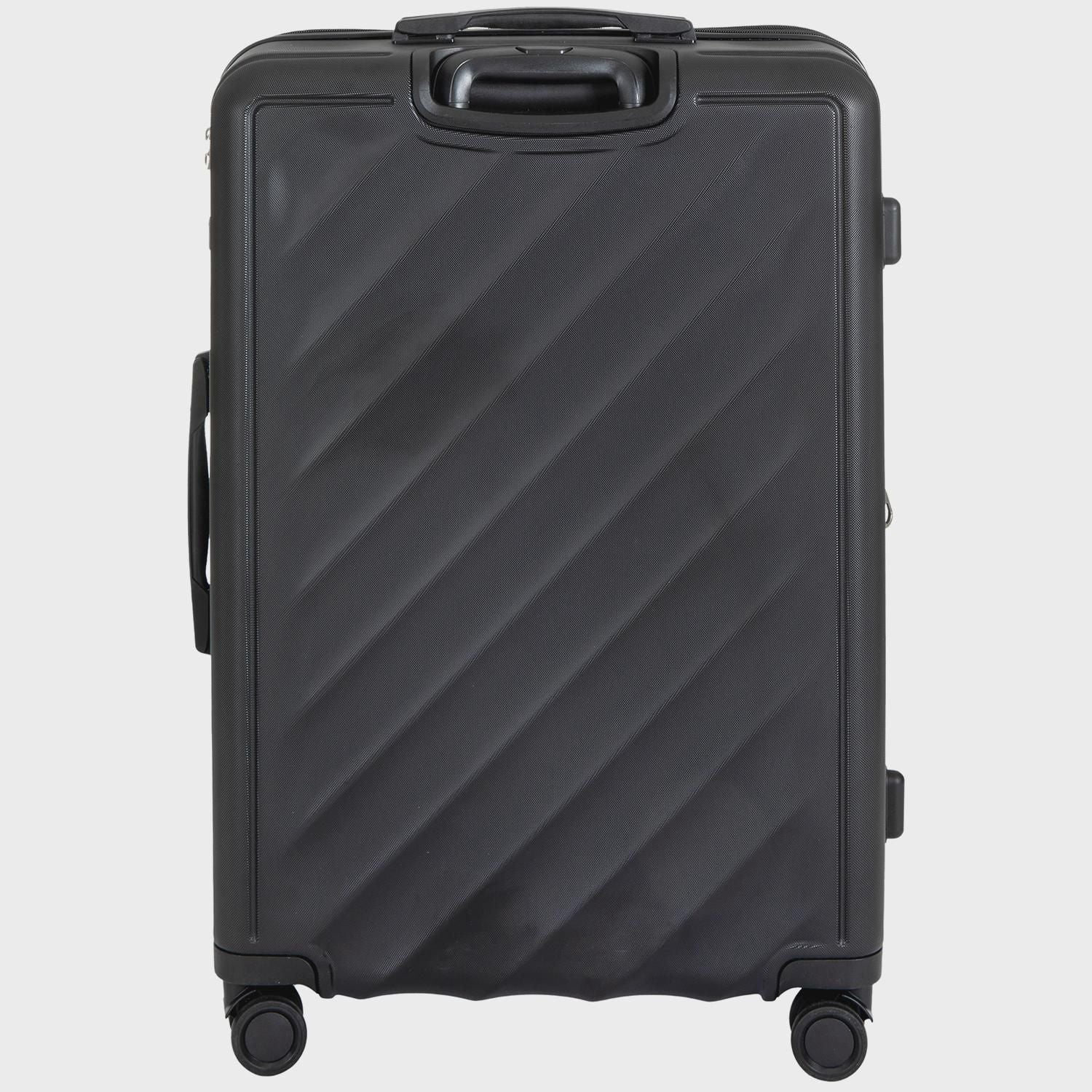 3-Piece Black Luggage Set – Cabin, Medium, Large