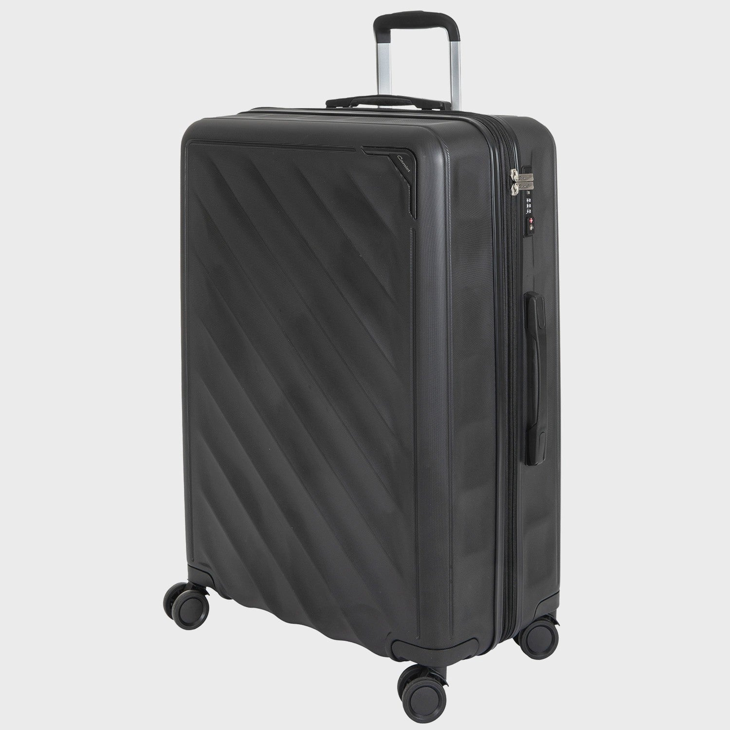 3-Piece Black Luggage Set – Cabin, Medium, Large