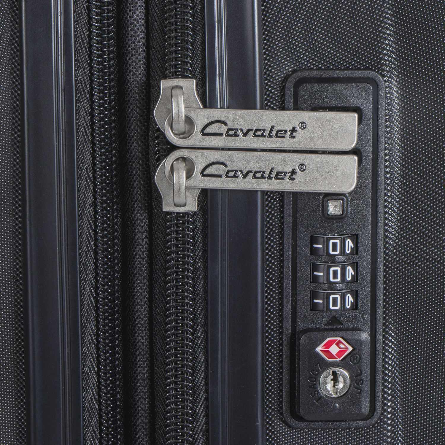 3-Piece Black Luggage Set – Cabin, Medium, Large