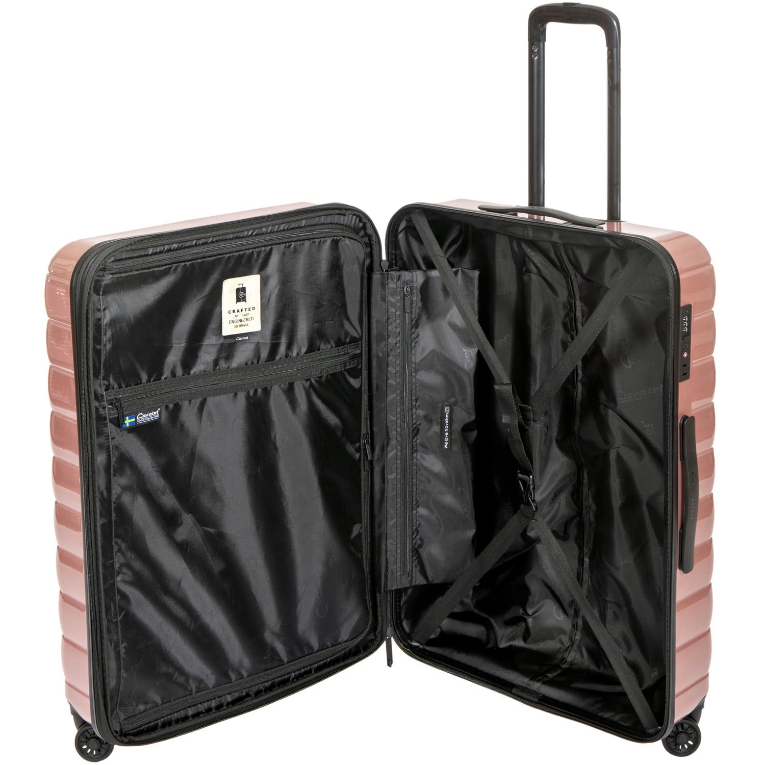 3-Piece Luggage Set, Pink, Smygehuk