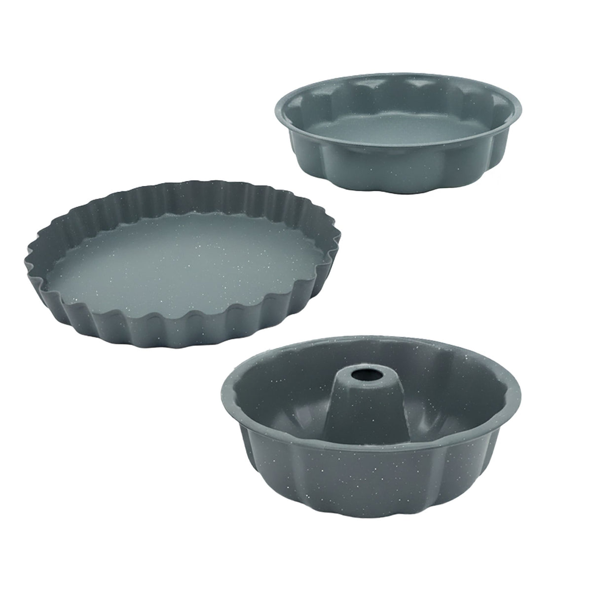3-Piece Non-Stick Carbon Steel Baking Tin Set
