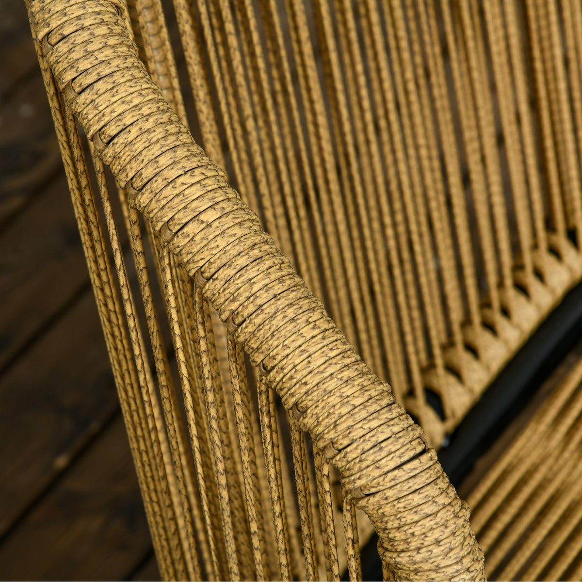 3-Piece Rattan Garden Furniture Set, Garden Set With 2 Garden Chairs, Side Table, Seating Group With Seat And Back Cushions, Steel, Green
