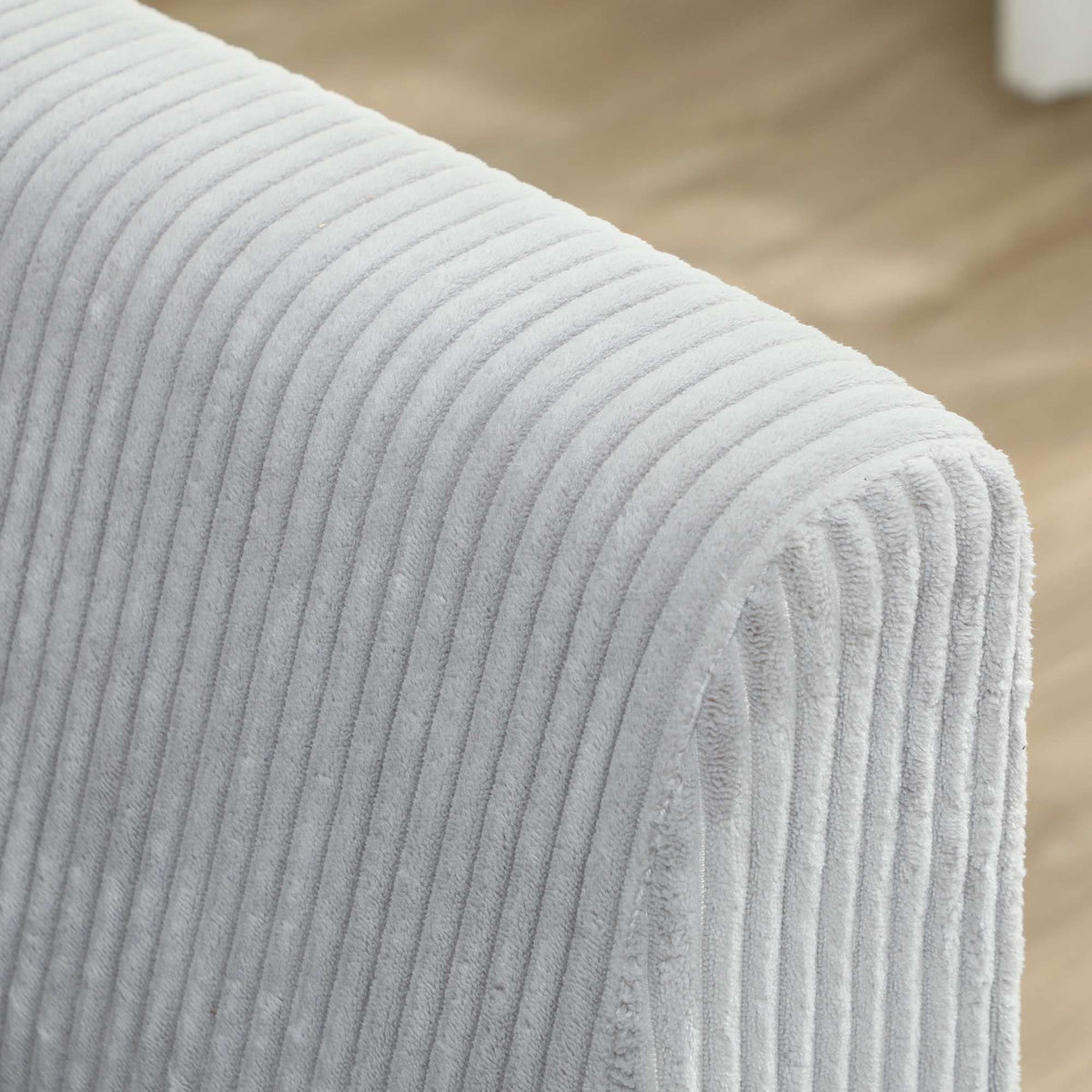 3-Seater Sofa, High-Density Foam, Cord Fabric, 188 cm