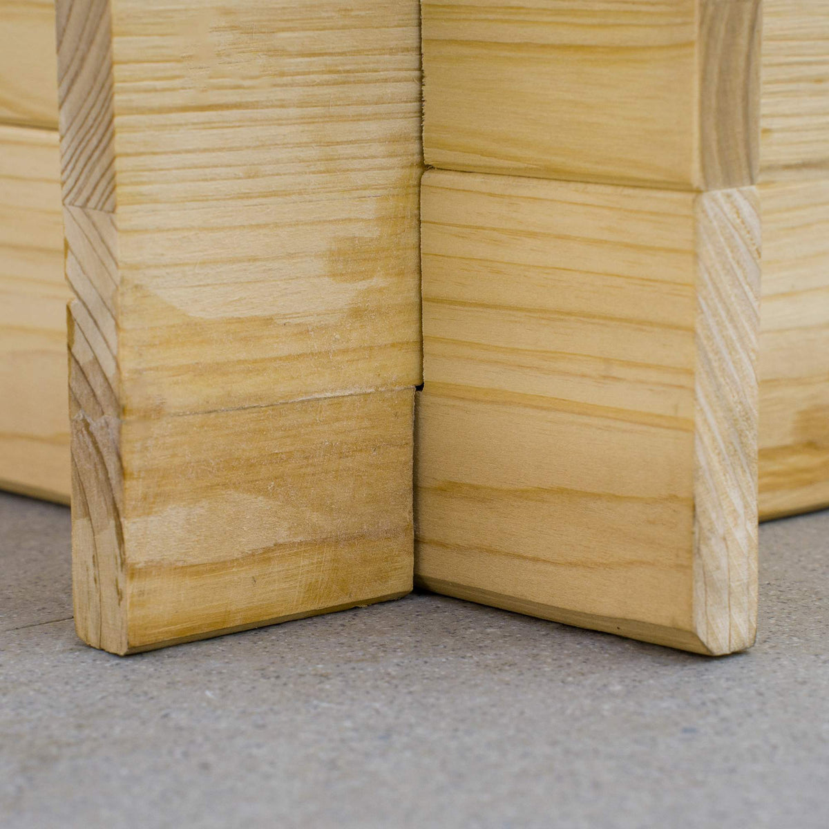 3-Tier Raised Garden Bed, Natural Wood, 117 x 100 x 54 cm