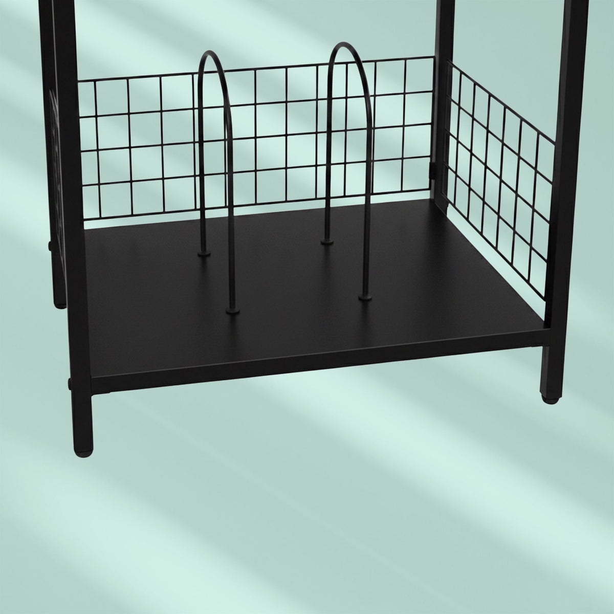 3-Tier Vinyl Record Player Stand with Dividers