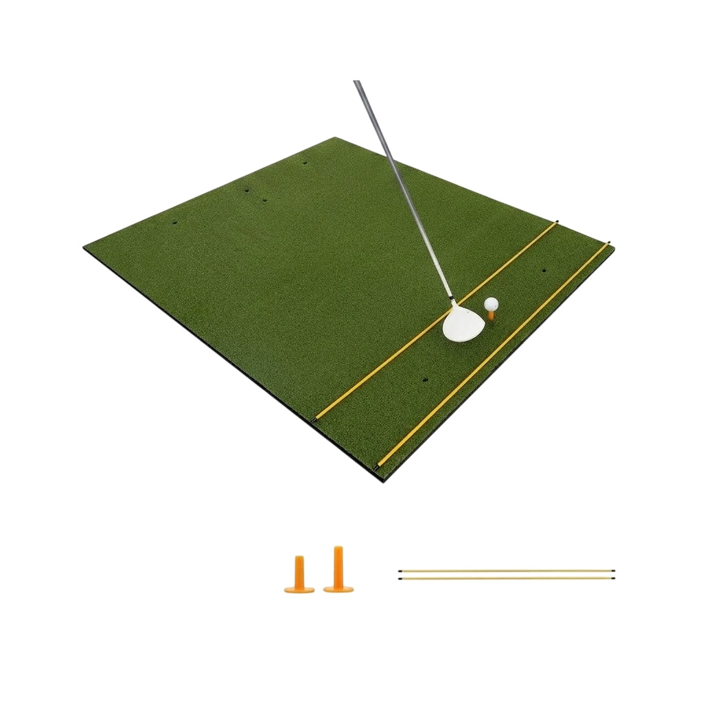 3-in-1 golf tee mat. High-quality hitting mat with artificial turf, 152 x 117 cm.