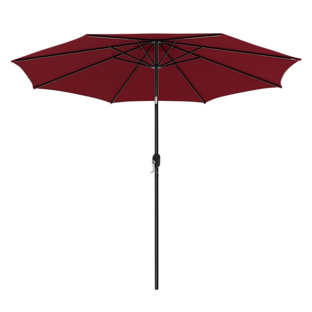 3m Patio Umbrella – Crank Handle, Push-Button Tilt, 8 Ribs