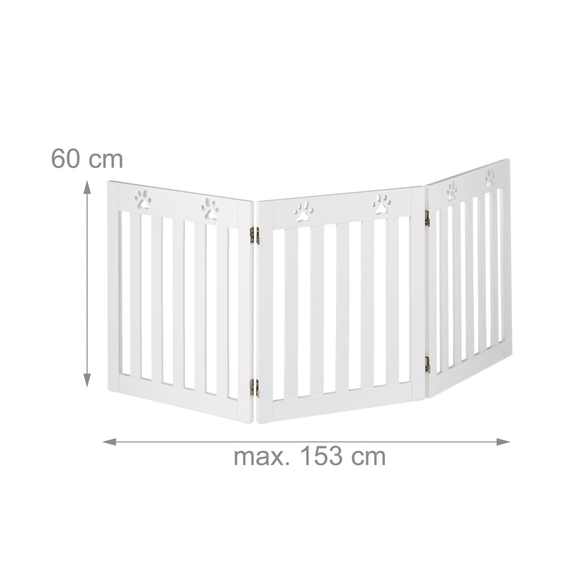 3-part dog fence paws