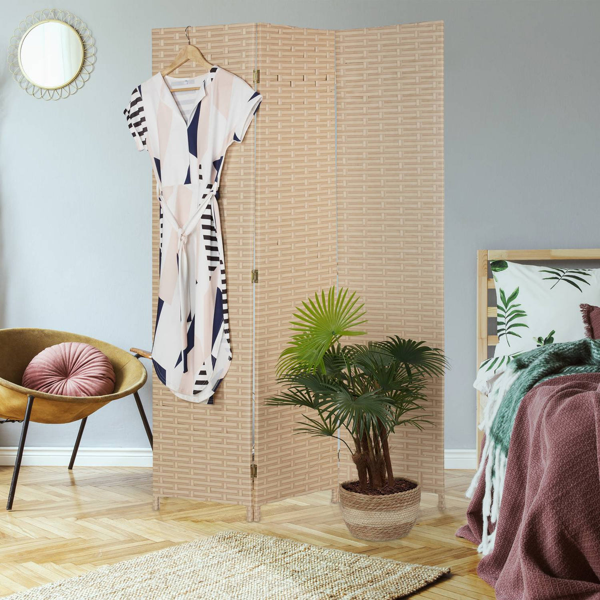 3-part screen 170 cm