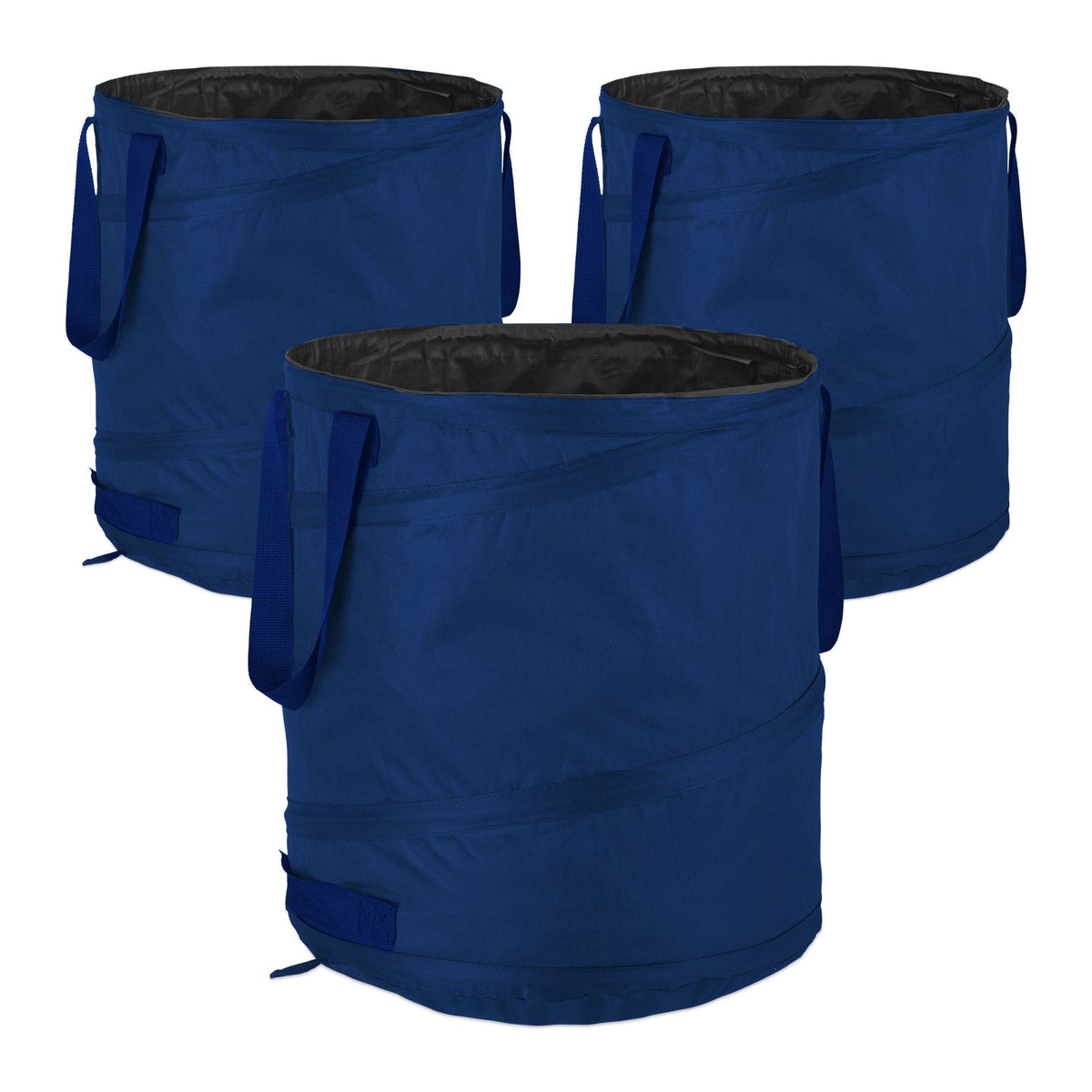 3 pcs. garden bags 85-liter blue