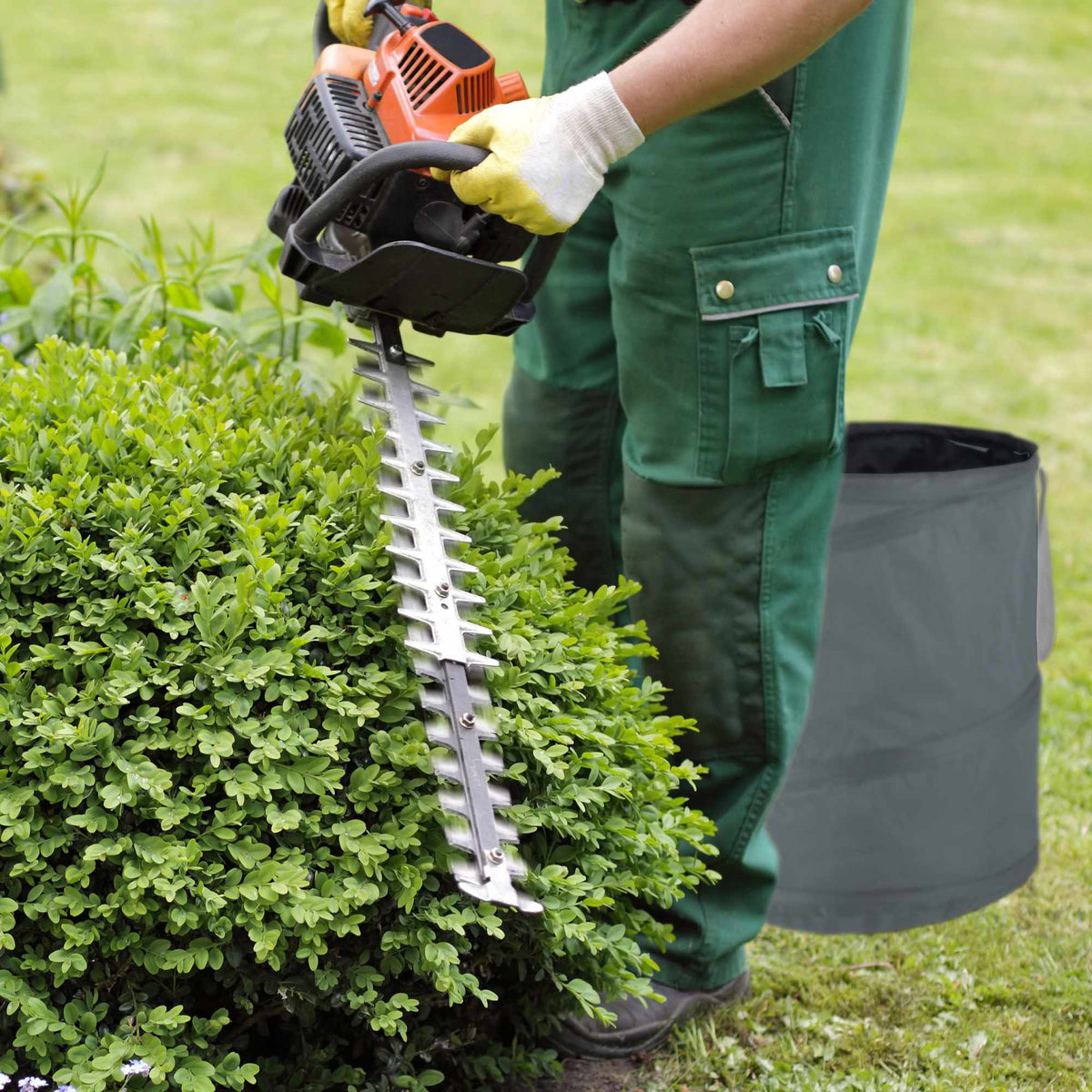 3 pcs. garden bags 85-liter gray