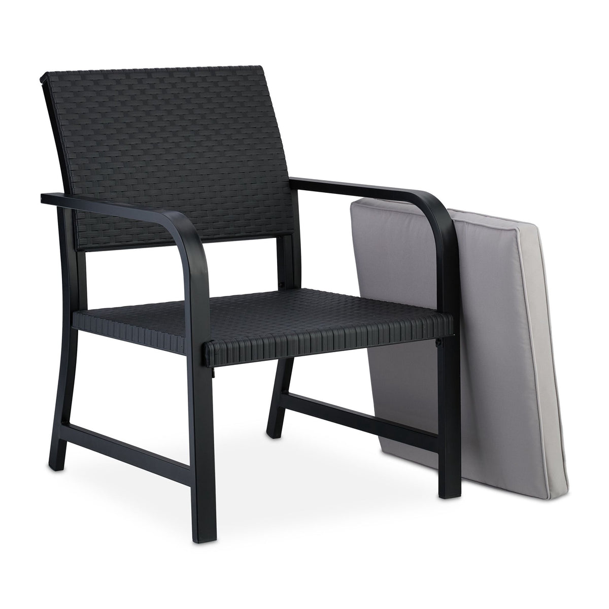 3-piece balcony furniture set in rattan look