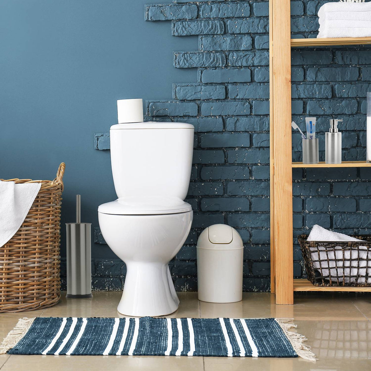 3-piece bathroom set stainless steel