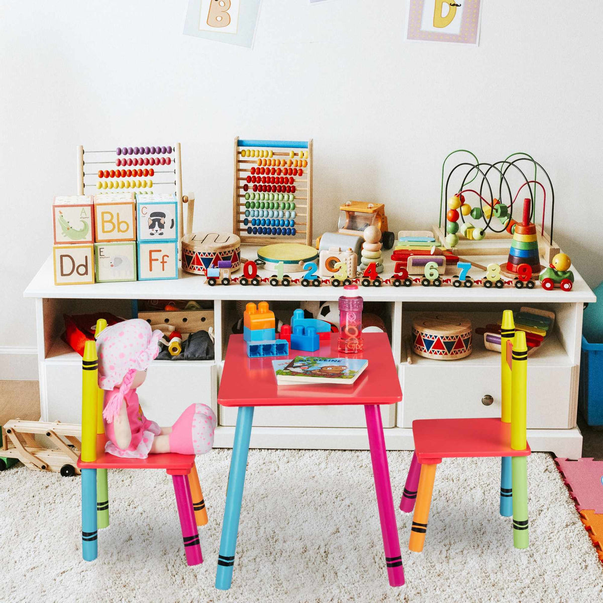 3-piece children's seating group, colorful