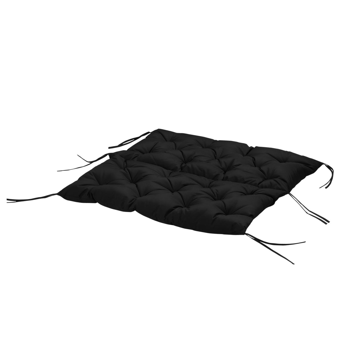 3 seater bench cushion 100x98x8 cm bench cushion with straps, seat cushion, outdoor/indoor chair cushion, seat cushion, seat cushion, bench cushion for garden furniture, bench porch swing, black