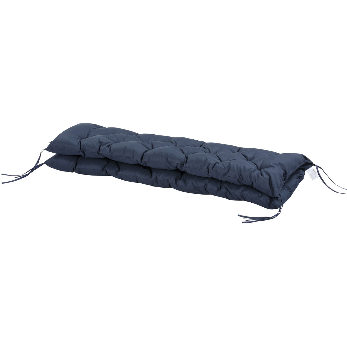 3 seater bench cushion 150x98x8 cm, bench cushion with ties, seat cushion, outdoor/indoor chair cushion, seat cushion, seat cushion for garden furniture, window sill bench, porch swing, dark blue