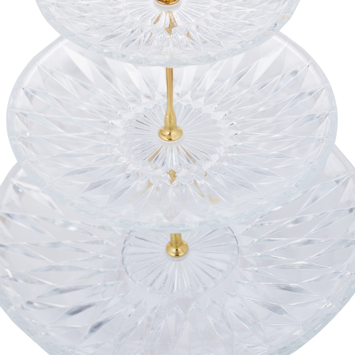 3-tier glass dish