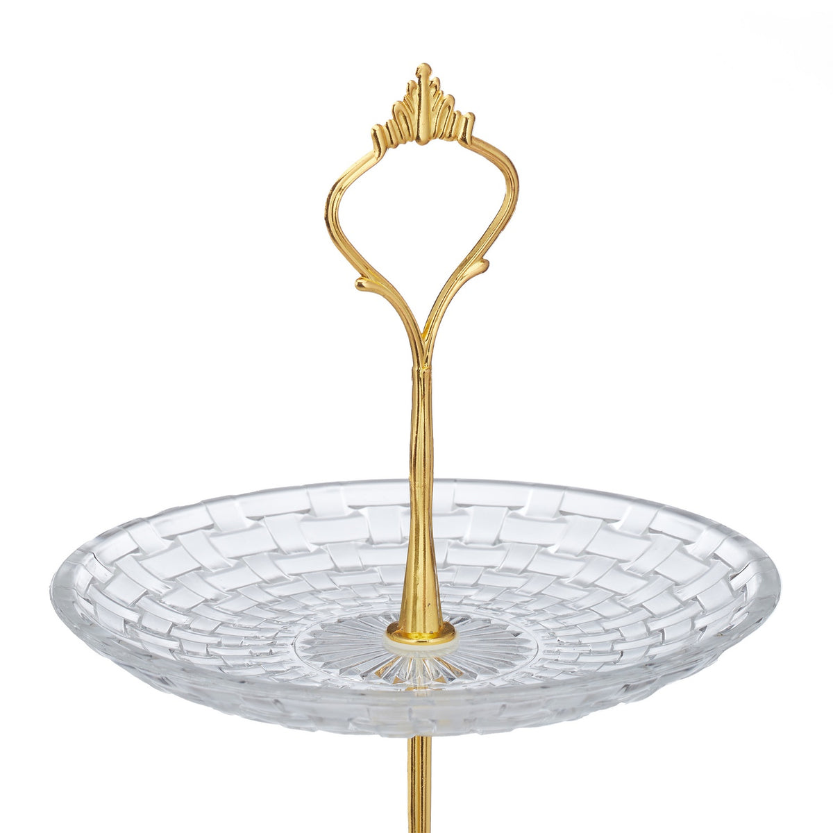 3-tier glass dish