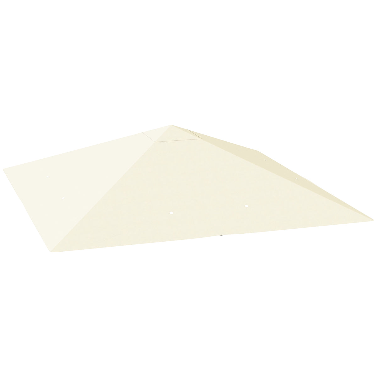 3x3 m Gazebo Roof Cover, Oxford 600D, Cream, 8 Drain Holes