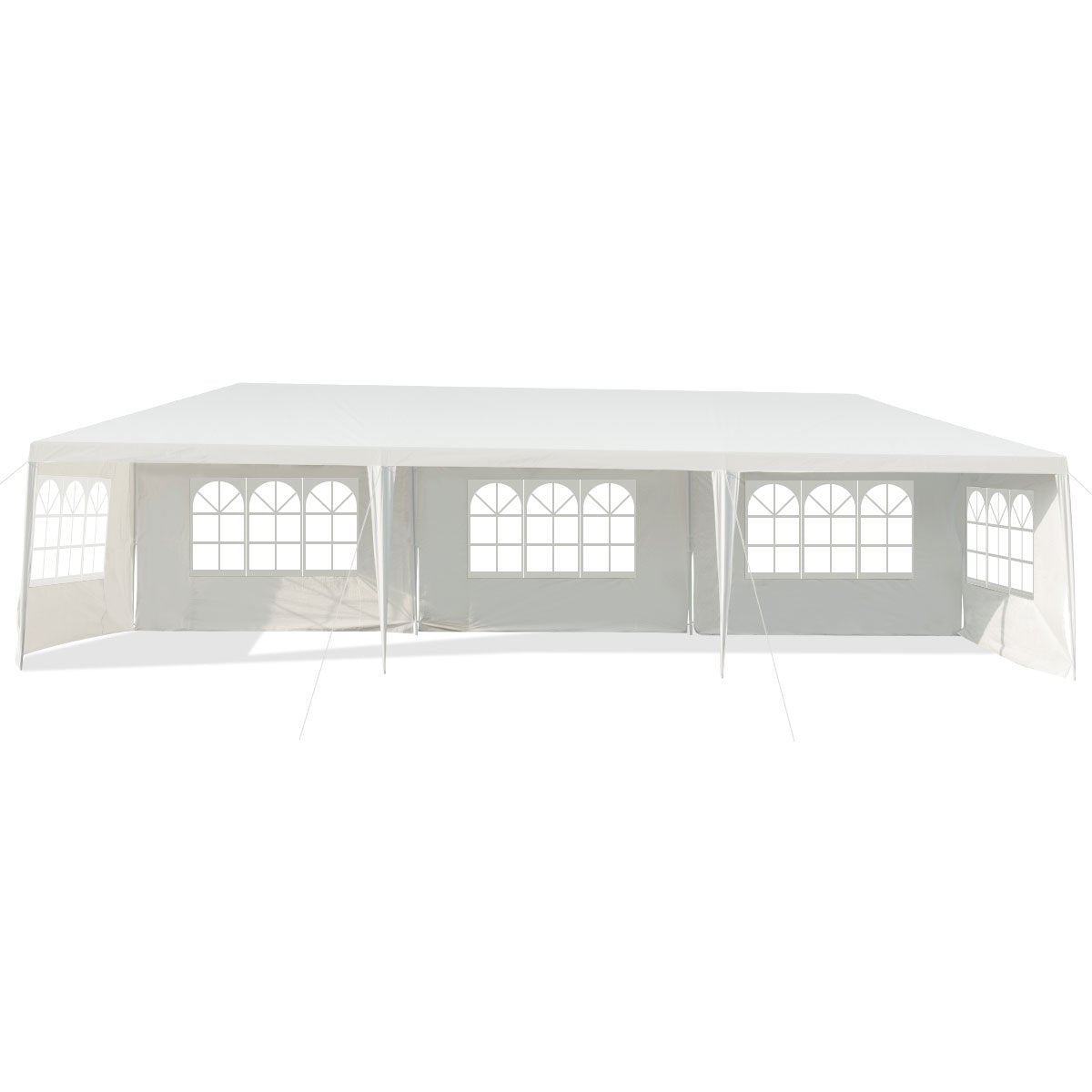 3 x 9 m pavilion tent garden pavilion garden tent with 5 removable side walls white