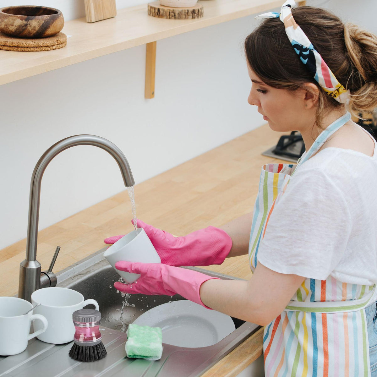 3x Dishwashing Brush