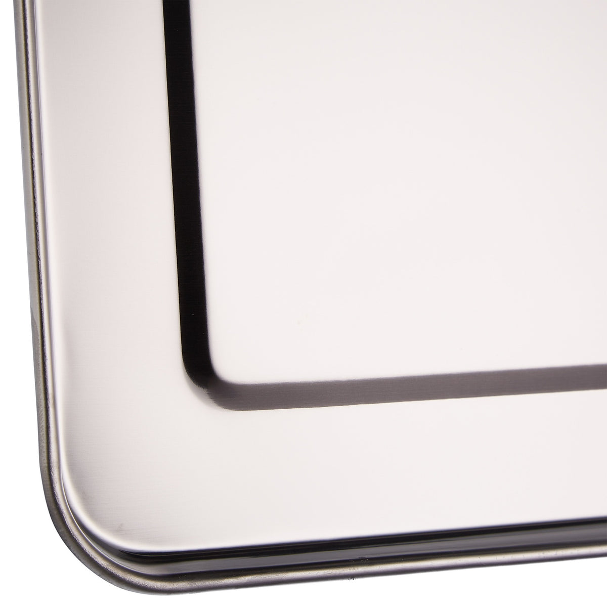 3x serving trays in steel