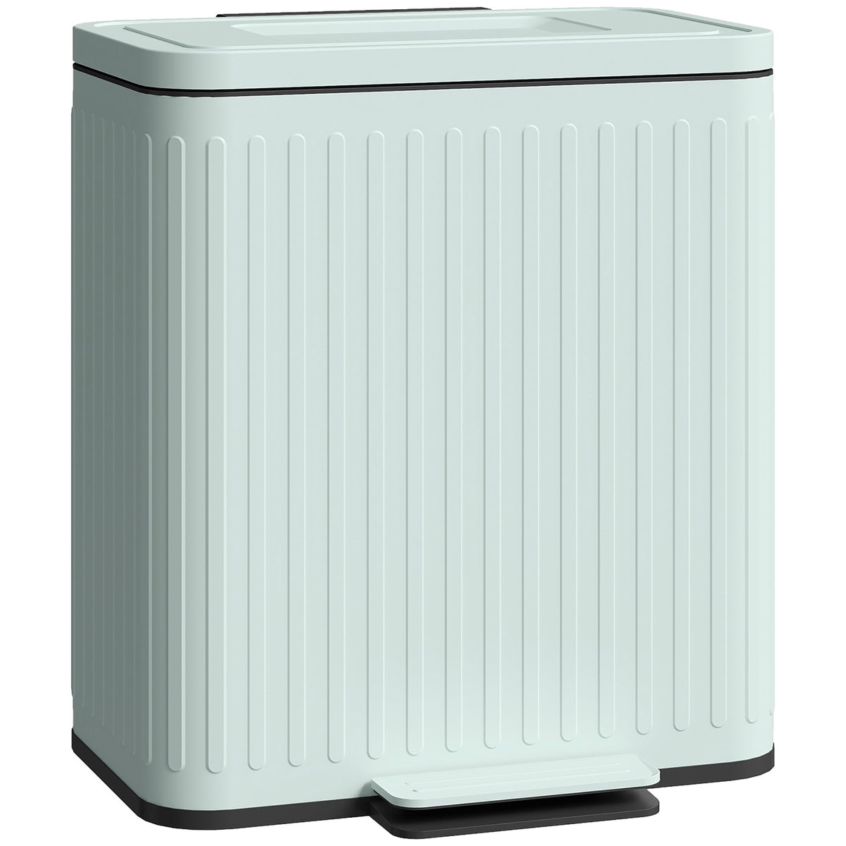 40L Dual Pedal Bin, Metal, 2 x 20L Capacity