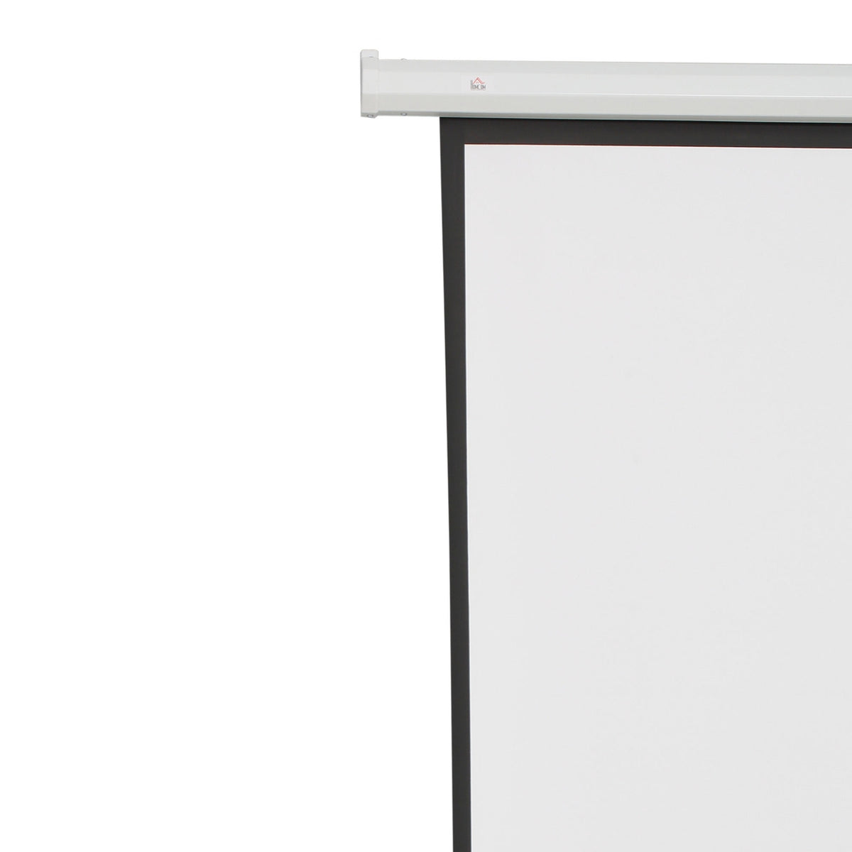 4:3 Projector Screen Electric 171 x 130 cm Projection Screen with Remote Control Film Screen for Home Cinema and Presentation White