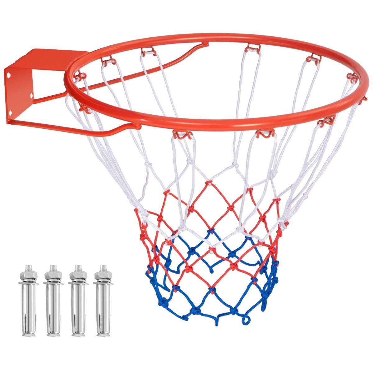 Ø45cm basketball hoop with ring &amp; Net for door &amp; Wall Mounted Indoor Mini Basketball Hoop Orange