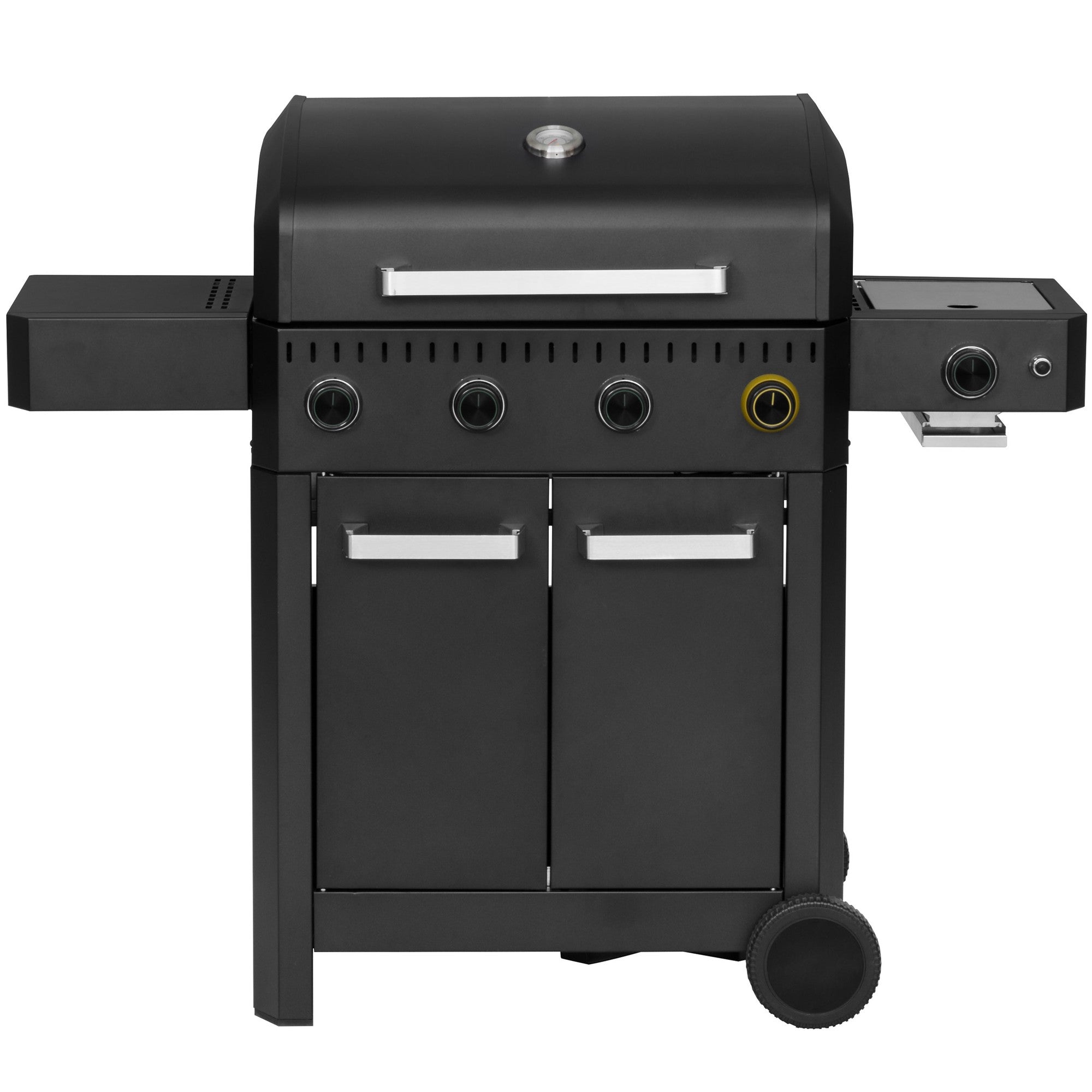 4-Burner Gas Grill with Side Burner