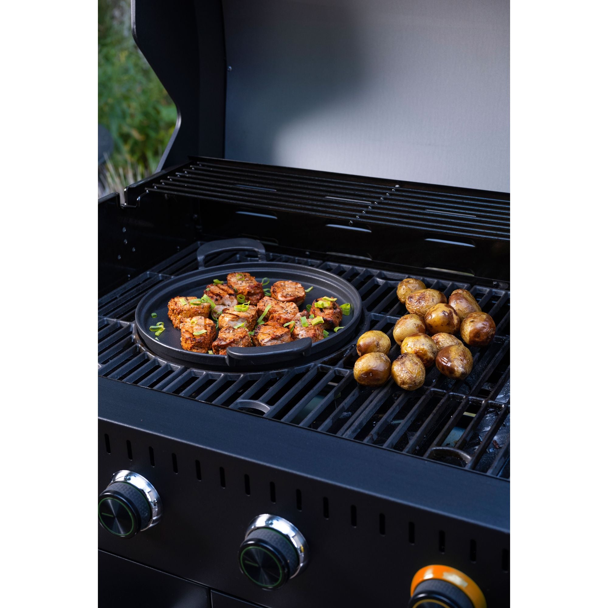 4-Burner Gas Grill with Side Burner