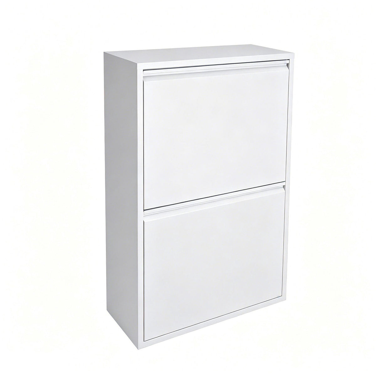 4-Compartment Waste Bin, 4x18L, White, Tilt System