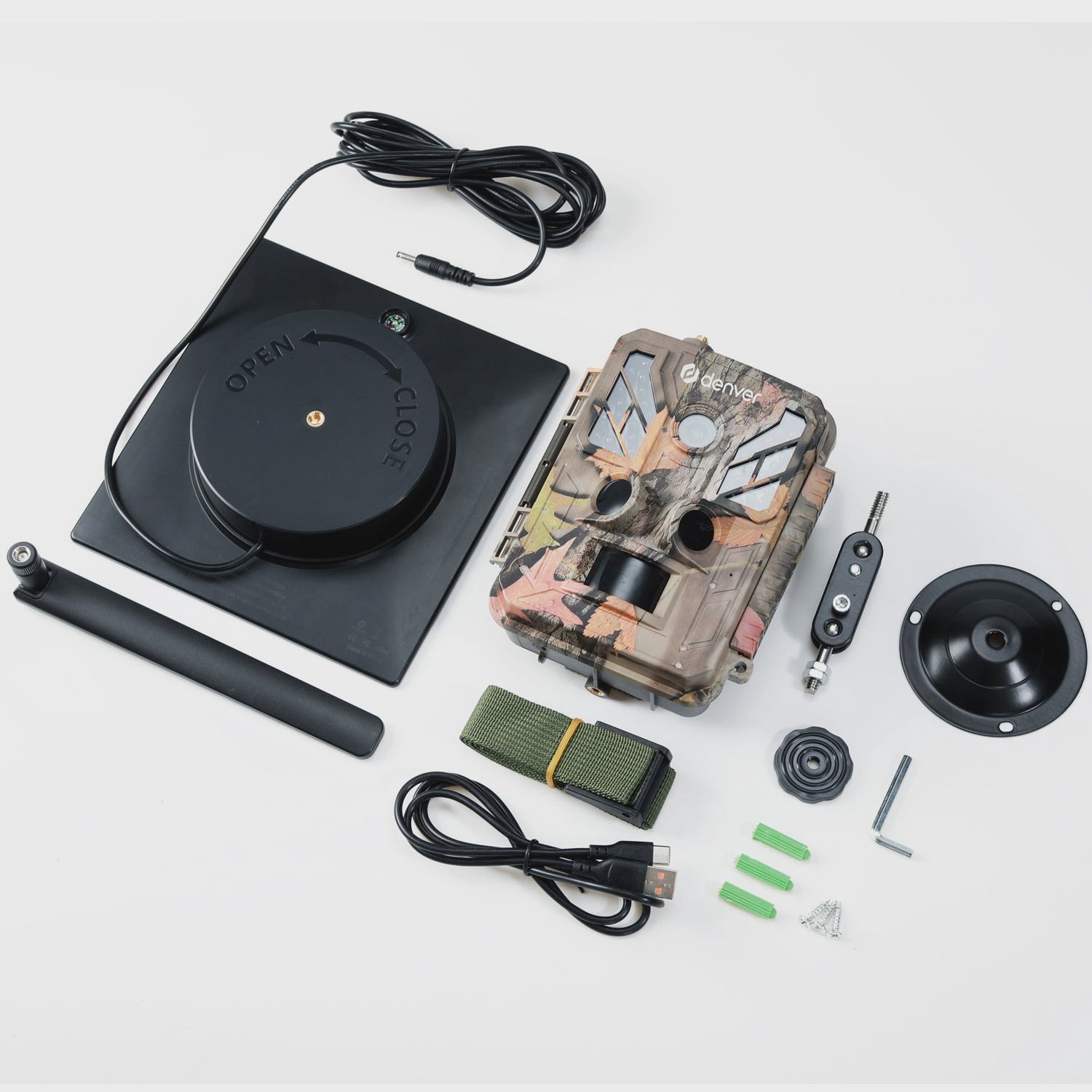 4G Solar Trail Camera, 8MP CMOS, IP67, 5W Solar Panel