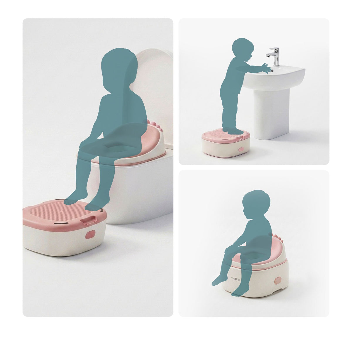 4-In-1 Dino Potty Trainer With Lid, Step Stool